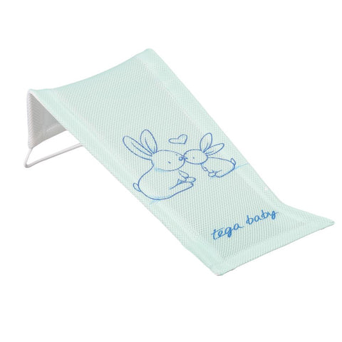 Baby bath textile support with green bunny print KR-026-105