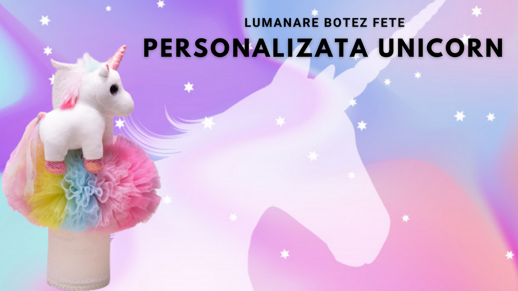 lumanare botez unicorn fetite annebebe