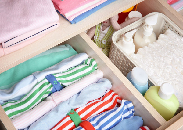 organization of baby clothes