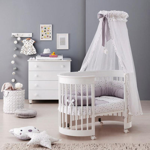 baby oval bed linen