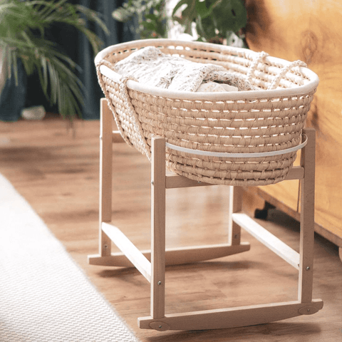 Natural Wood Support For Basket With Swinging System Ahoj Baby