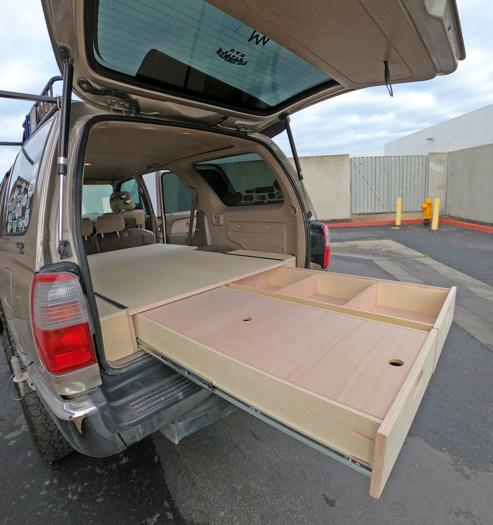 3rd Gen 4Runner Dual Drawer System Solid Wood Worx