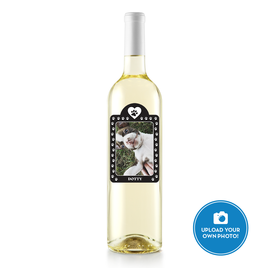 Custom Pet Photo Label Sauvignon Blanc