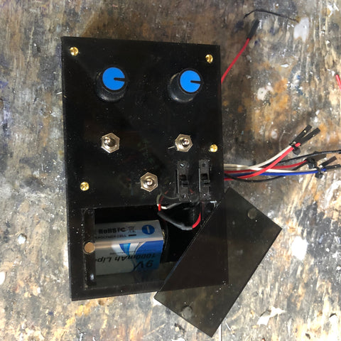 Control Box with battery cover open