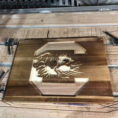 Gamecock Cutting Board Engrave