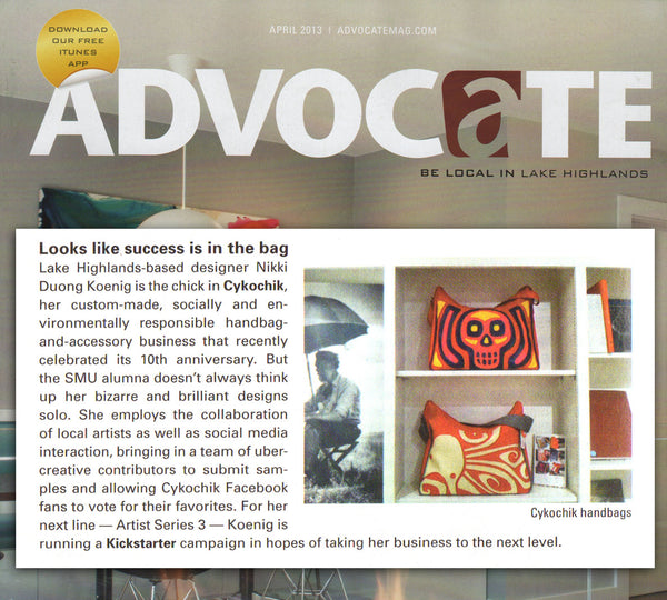 Advocate Magazine – April, 2013