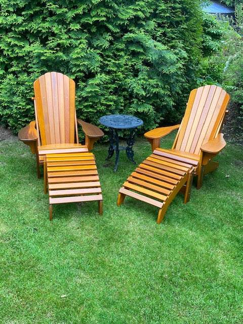 Adirondack Chairs and Footrests