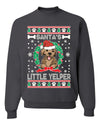 Santa's Little Yelper  Merry Ugly Christmas Sweater Unisex Crewneck Graphic Sweatshirt