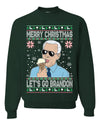 Merry Christmas Let's Go Brandon Christmas Unisex Crewneck Graphic Sweatshirt