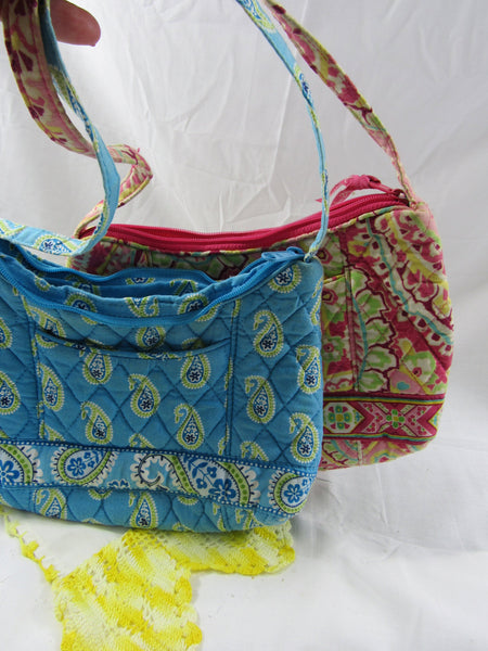 Vintage Vera Bradley Small Quilted Handbag Choose Of Bermuda Blue Pais TheFlyingHostess