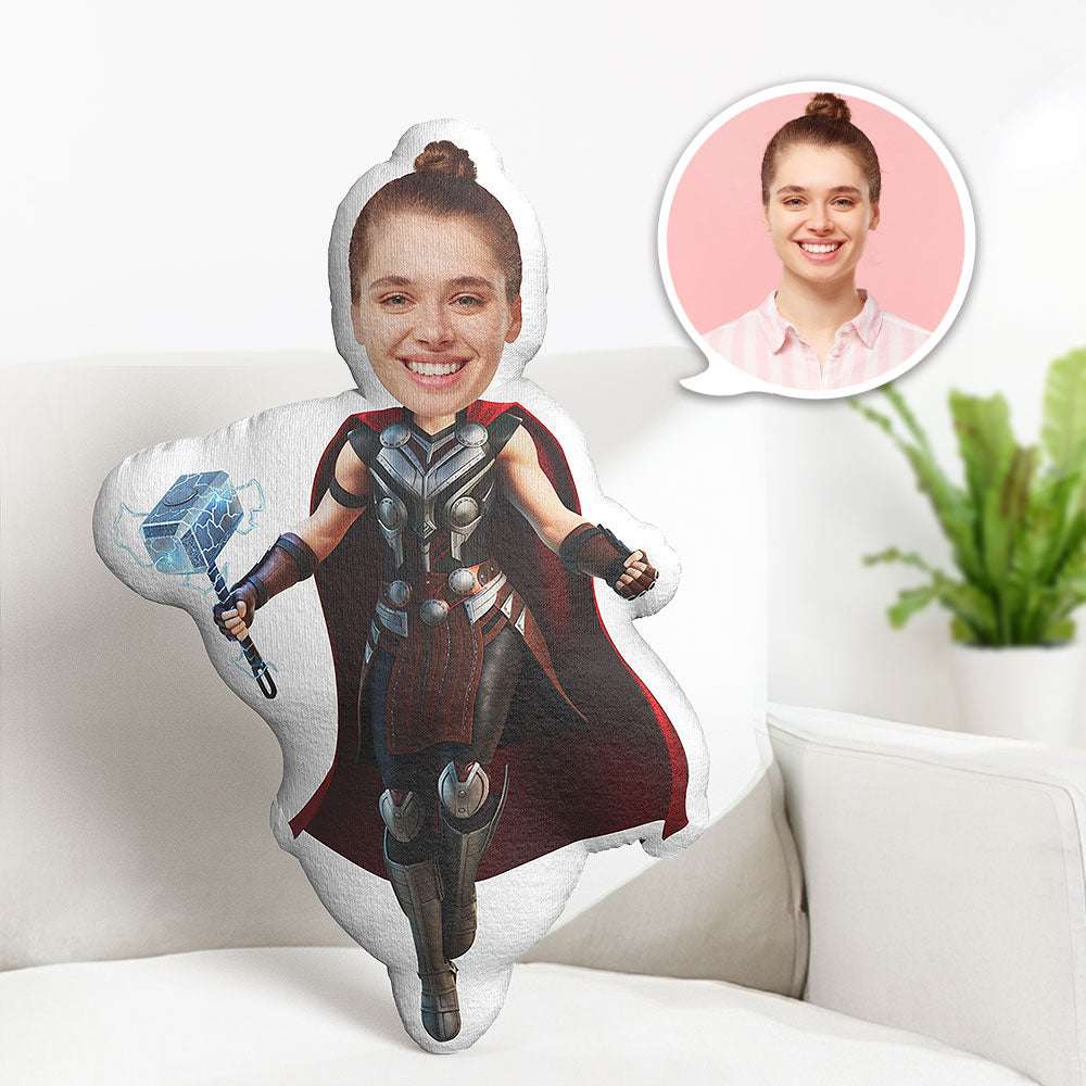 Custom Jane Foster MiniMe Pillow Back To School Face Pillow Personalized Pillow Custom Pillow Picture Pillow Doll Super Hero Toy
