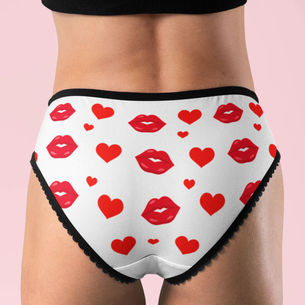 Custom Face Lips And Heart Ar View Underwear For Her Personalized Thon Myphotobags 2116