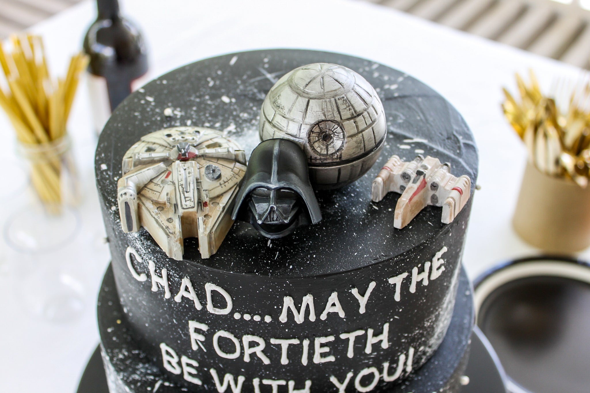 millennium falcon cake topper