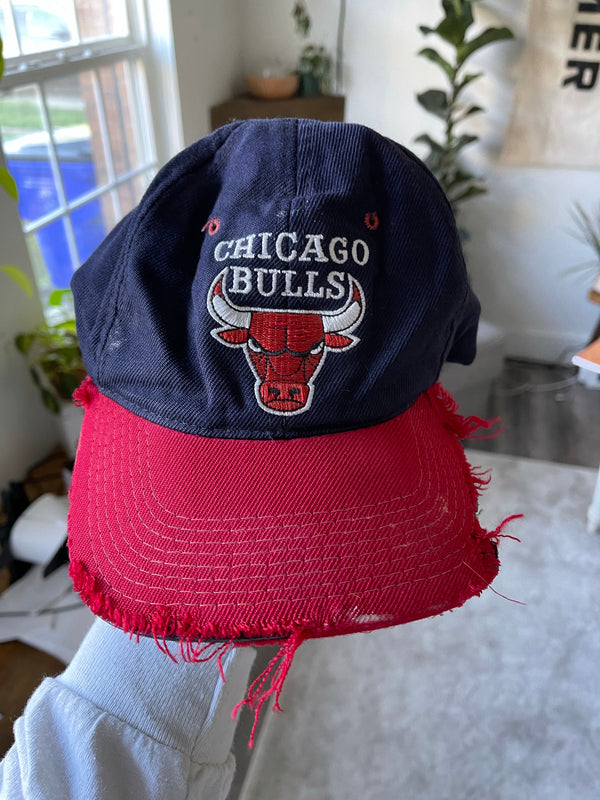 Chicago Bulls Leather Champs Snapback – rapp goods co