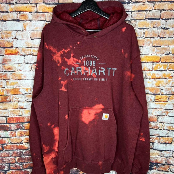 Carhartt Bleach Dyed Hoodie rapp goods co