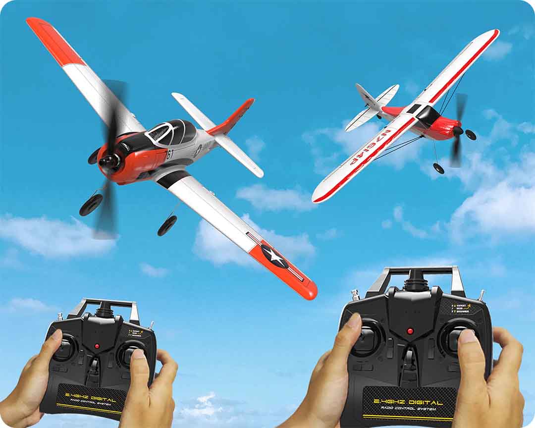 Aeromodelo completo avião de controle remoto - Hobbies e coleções