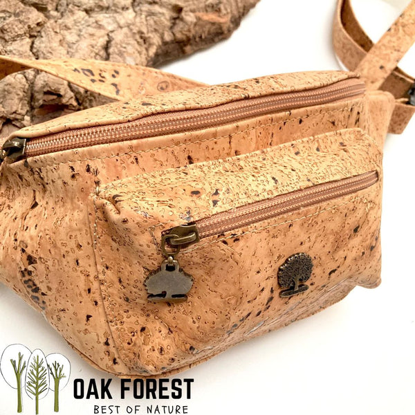 Etui à lunettes en liège artisanal Moucheté – Oak Forest