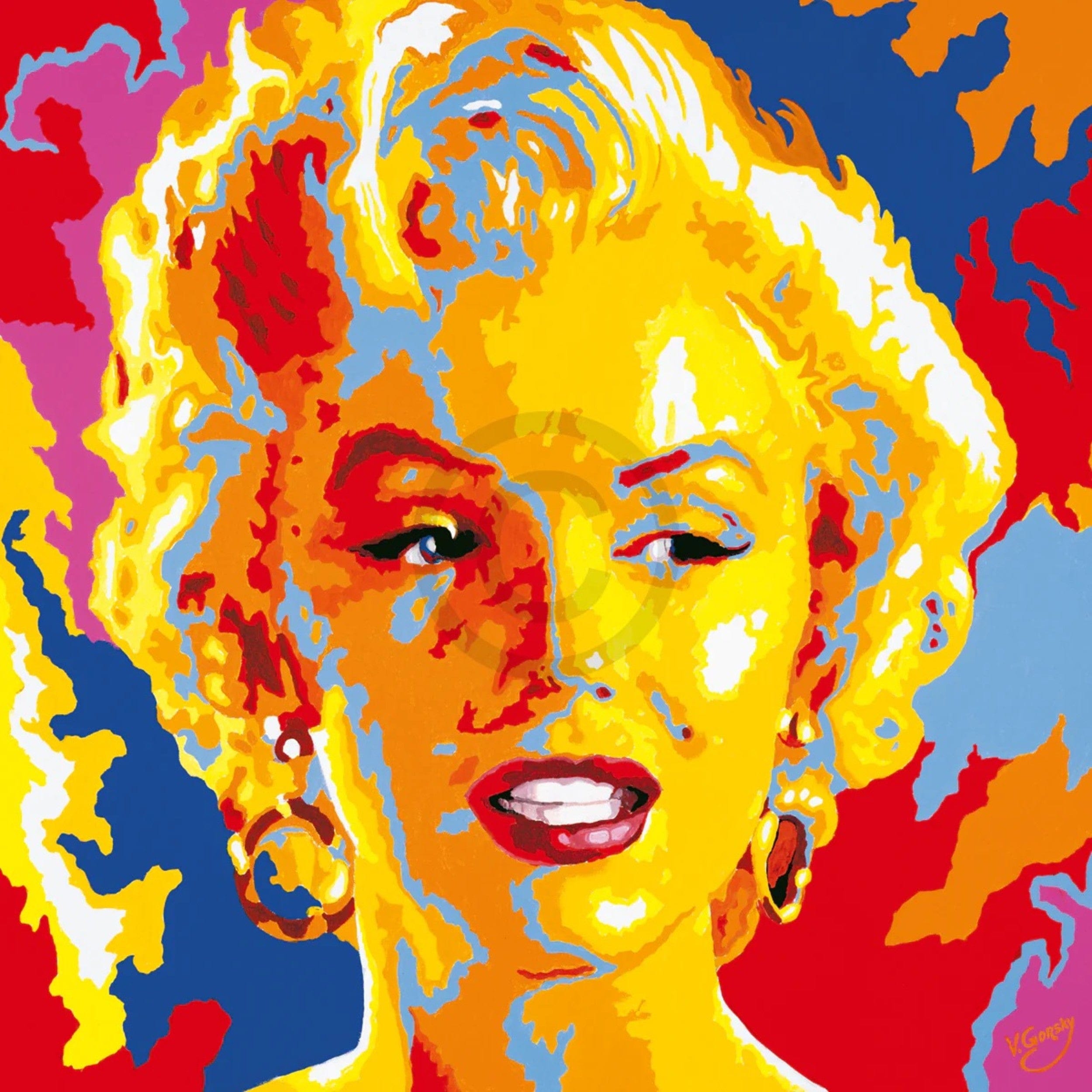 Kunstdruk Vladimir Gorsky Marilyn Monroe 85x85cm