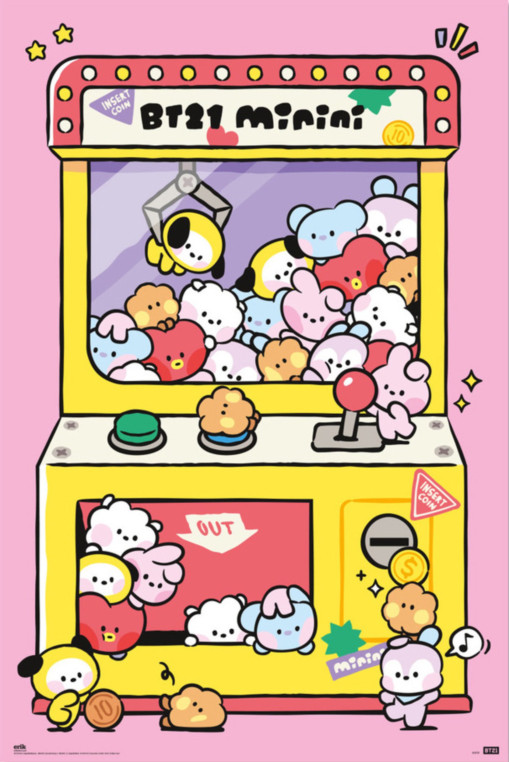 Poster BT21 Arcade Machine 61x91,5cm