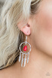 Paparazzi Accessories Southern Plains Red Earring