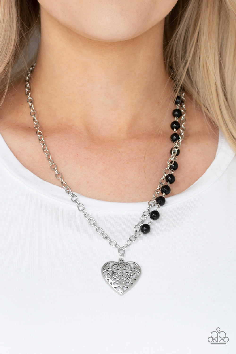 Paparazzi Accessories Forever In My Heart Black Necklace – B's Bling