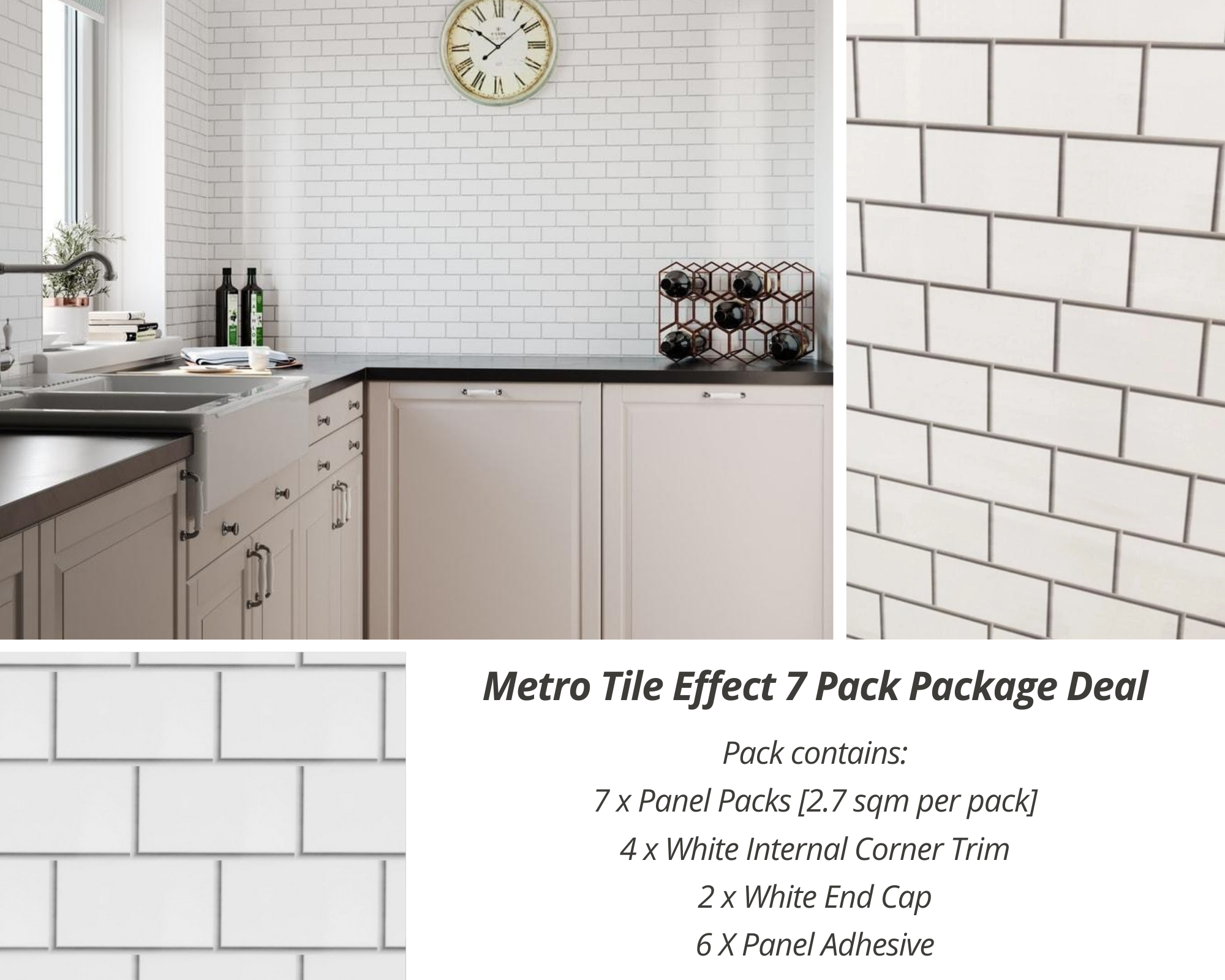 Metro Tile Effect 7 Pack Package Deal