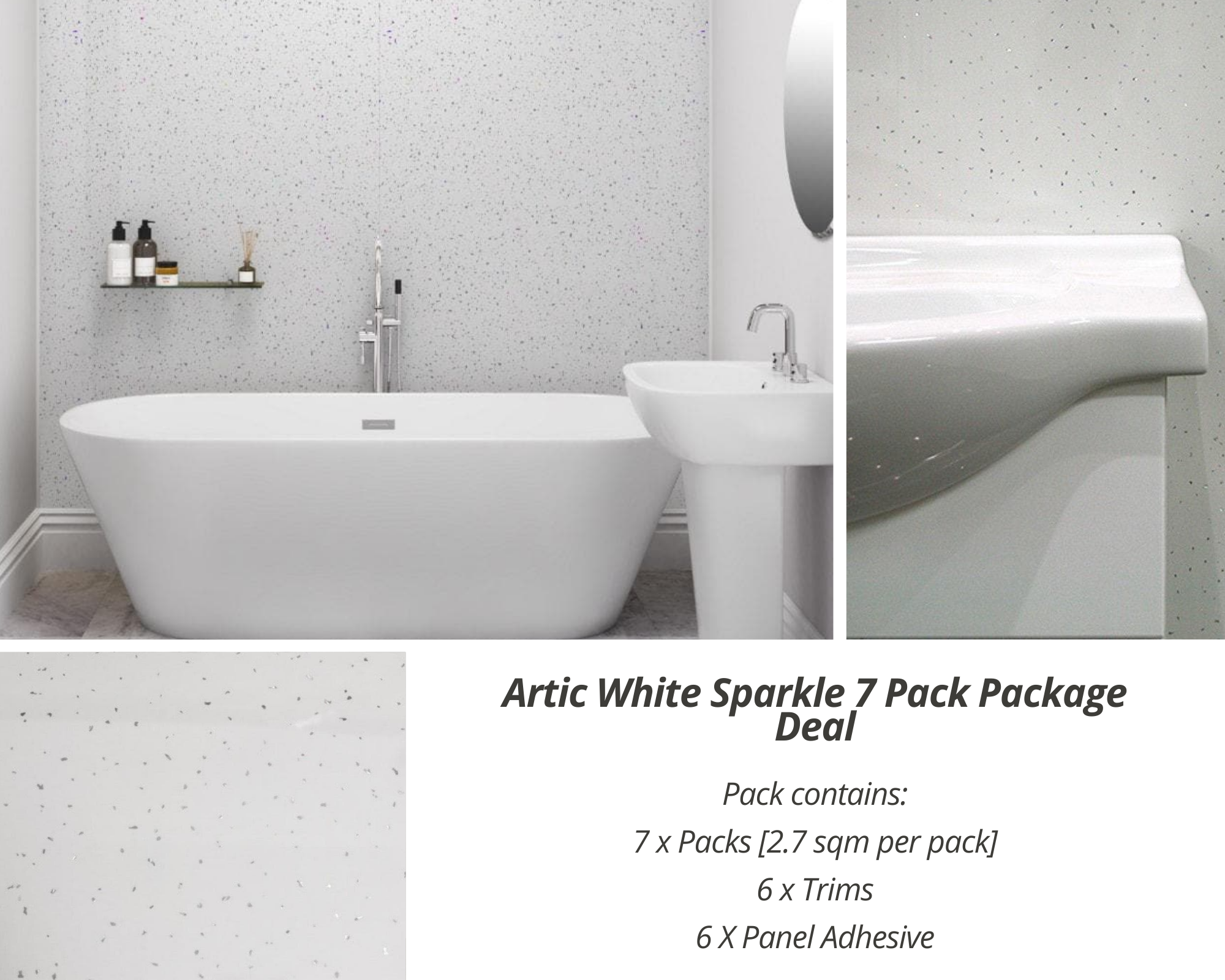 Artic White Sparkle 7 Pack Package Deal