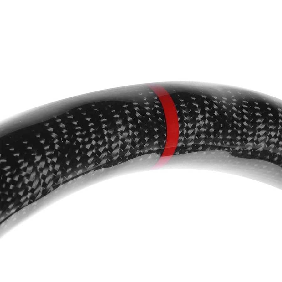 Carbon Fiber Steering Wheel Perforated Leather Fit for 