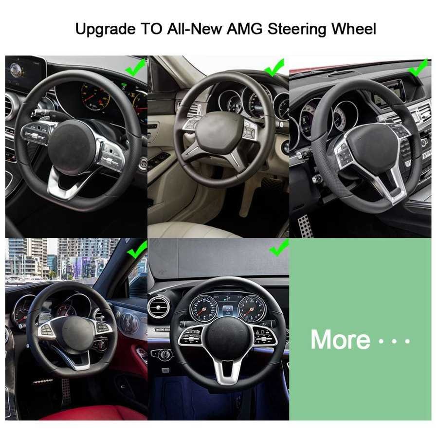 Full Suede Steering Wheel Assembly Fits for Mercedes-Benz 