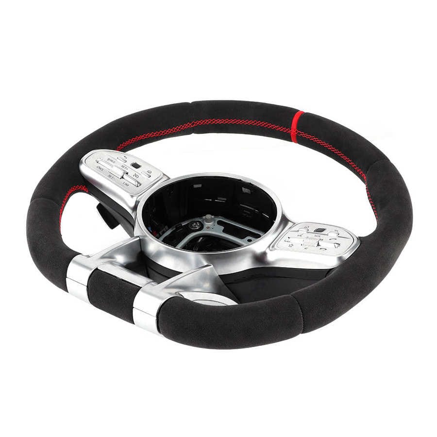 Full Suede Steering Wheel Assembly Fits for Mercedes-Benz 