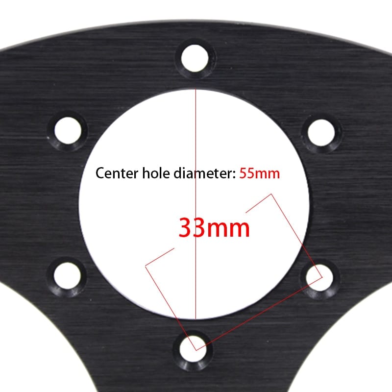 13 (330mm) Racing Suede Steering Wheel