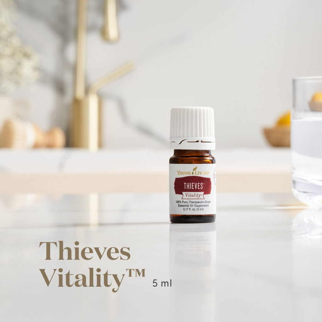  Young Living Thieves - 15ml - Purifying Essential Oil Blend -  Known for Refreshing Breathing Experiences - 100% Pure Aromatherapy  Diffuser - Natural Cleaning Home Fragrance : Health & Household