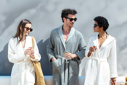 SEYANTE's Turkish Cotton Waffle Robes for Men and Women