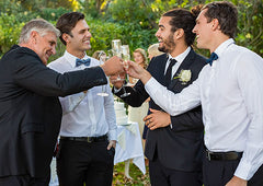 Groom toasting the best man and guests