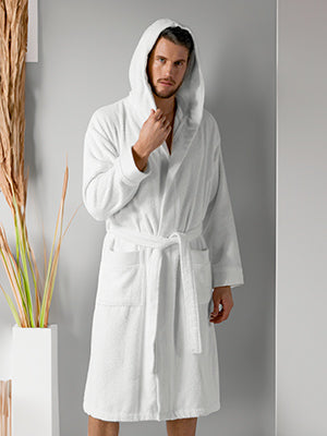 Hooded Terry Cloth Robes for Men and Women