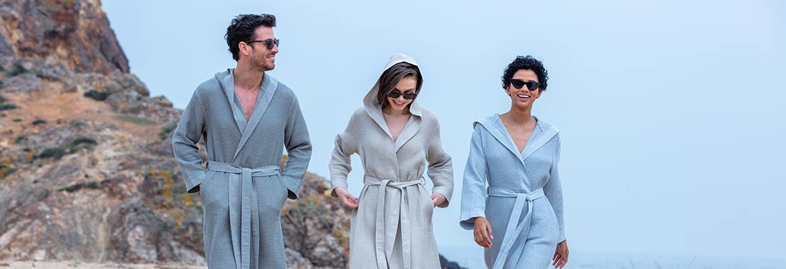The Perfect Gift: Turkish Cotton Hooded Waffle Bathrobes for Men & Women