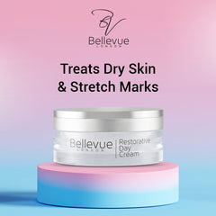 Bellevue of London Restorative Day Day Cream treats Dry Skin and Stretch Marks 