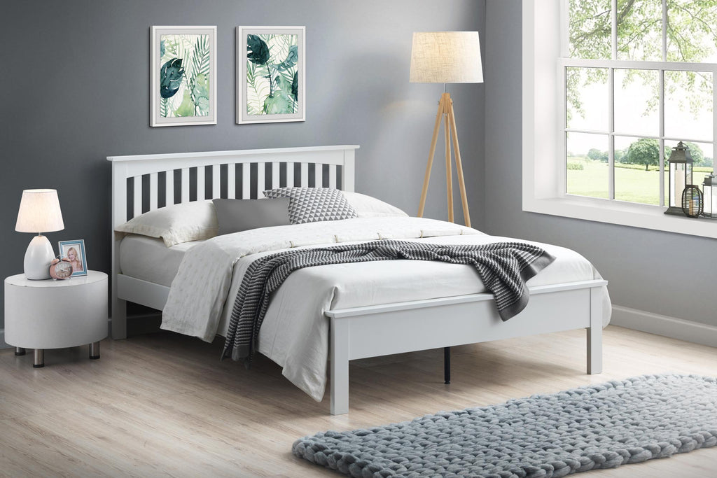 Featured image of post White Wooden Double Bed Frames Uk : From minimal platform bed frames to blair copper headboards, discover the latest collection today.