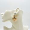 Earrings AB Fish & Starfish | Gold - muze-earrings.com