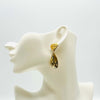 Earrings Champagne Heart | Gold - muze-earrings.com
