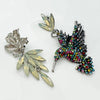 Earrings Colorful Hummingbird | Silver - muze-earrings.com