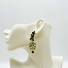 Earrings Green Fish | Gold - muze-earrings.com