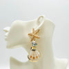 Earrings Pearl & Shells | Gold - muze-earrings.com
