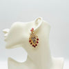 Earrings Pink & White Fish | Gold - muze-earrings.com