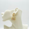 Earrings Small Bride Flowers | Gold - muze-earrings.com