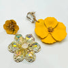 Earrings Yellow Flowers | Gold - muze-earrings.com