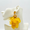 Earrings Yellow Glam | Gold - muze-earrings.com