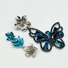 Earrings Aqua Butterfly | Silver - Muzesieraden.nl