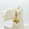 Earrings Big Pink Butterfly | Gold - Muzesieraden.nl