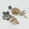 Earrings Champagne Flower | Silver - muze-earrings.com